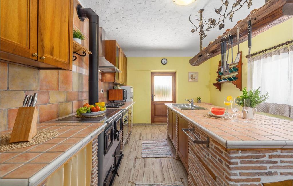 Kuchnia lub aneks kuchenny w obiekcie 3 Bedroom Nice Home In Plovanija