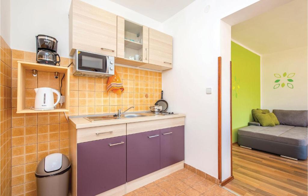 Kuchyň nebo kuchyňský kout v ubytování 4 Bedroom Cozy Home In Krizisce