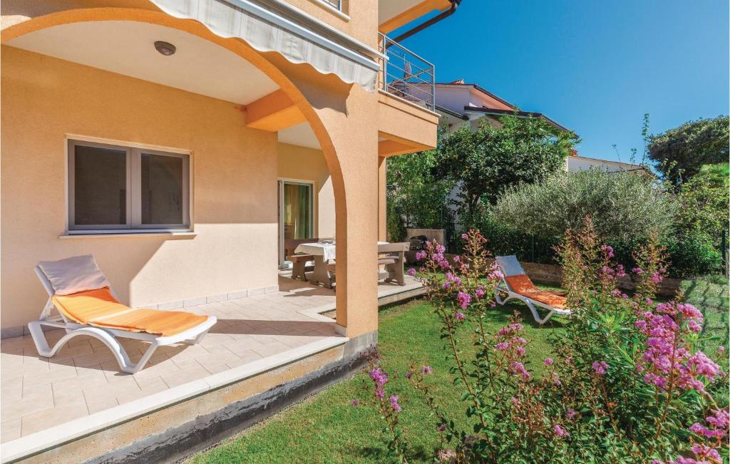 Ogród w obiekcie Apartment Labin Duga Luka
