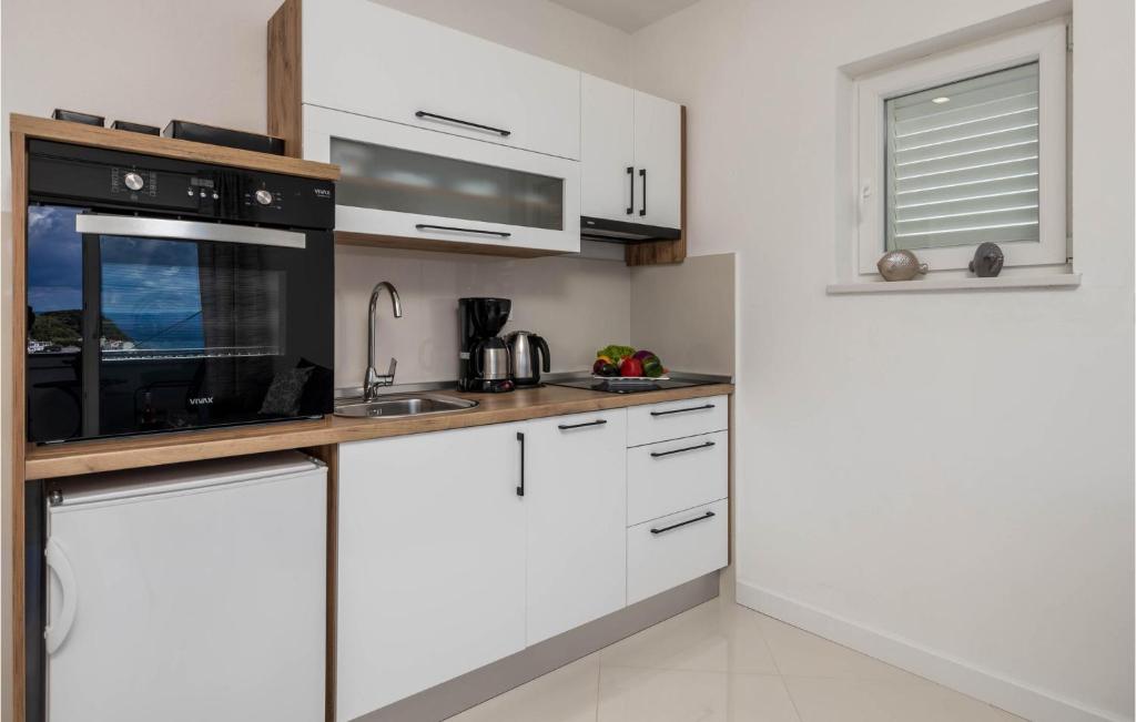 Kuchyňa alebo kuchynka v ubytovaní 1 Bedroom Stunning Apartment In Kampor