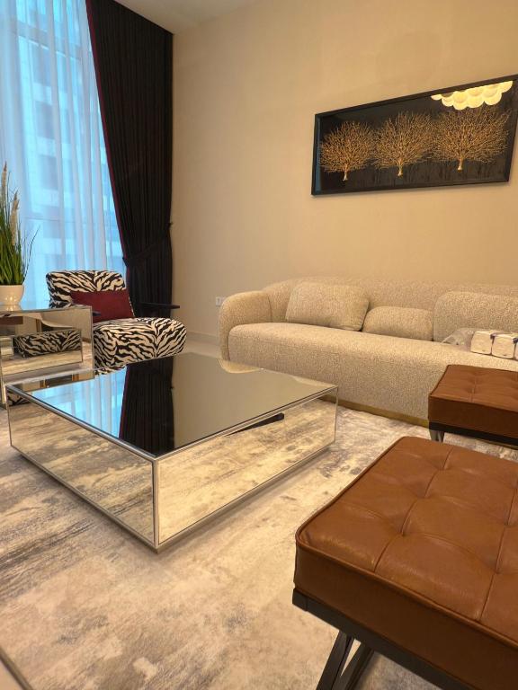 Posezení v ubytování Luxury Private Appartment