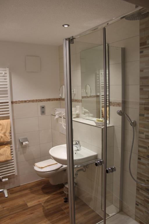 Koupelna v ubytování Wellness-Hotel Talblick