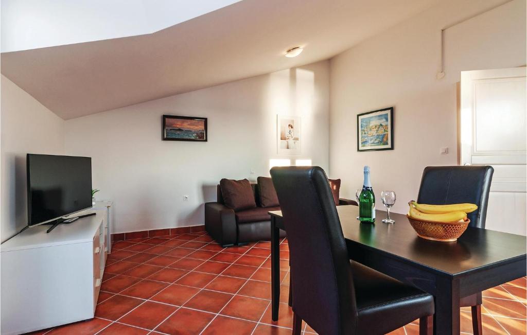 Televízia a/alebo spoločenská miestnosť v ubytovaní Three-Bedroom Apartment In Privlaka