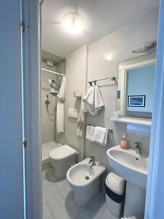 Koupelna v ubytování Hotel Florenz