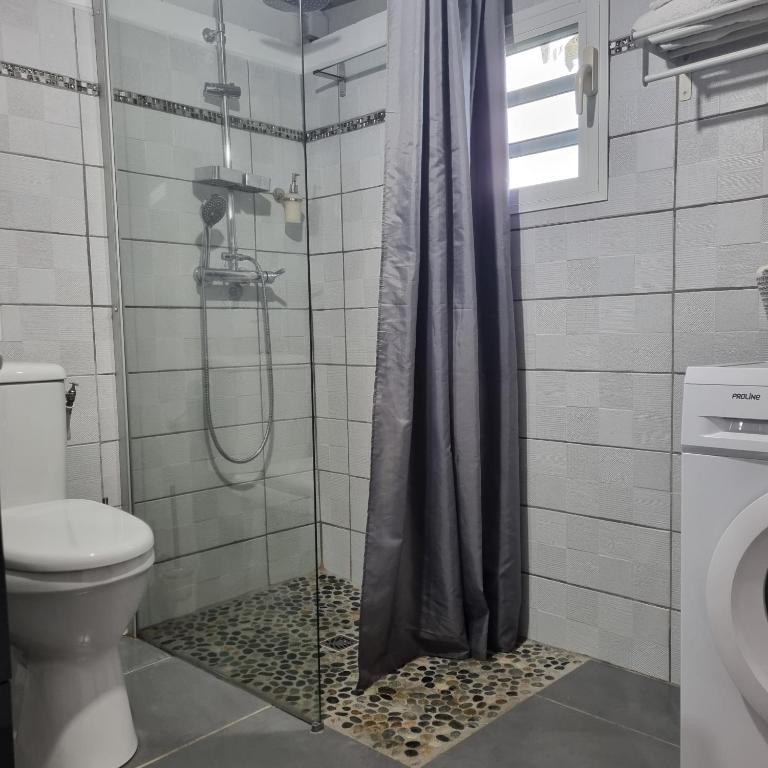 Koupelna v ubytování Charmant studio d'invité - Baie-Mahault