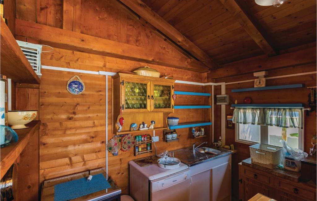 Kuchyň nebo kuchyňský kout v ubytování Cozy Home In Valbandon With Jacuzzi