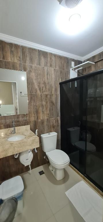 Koupelna v ubytování Faixa Hotel