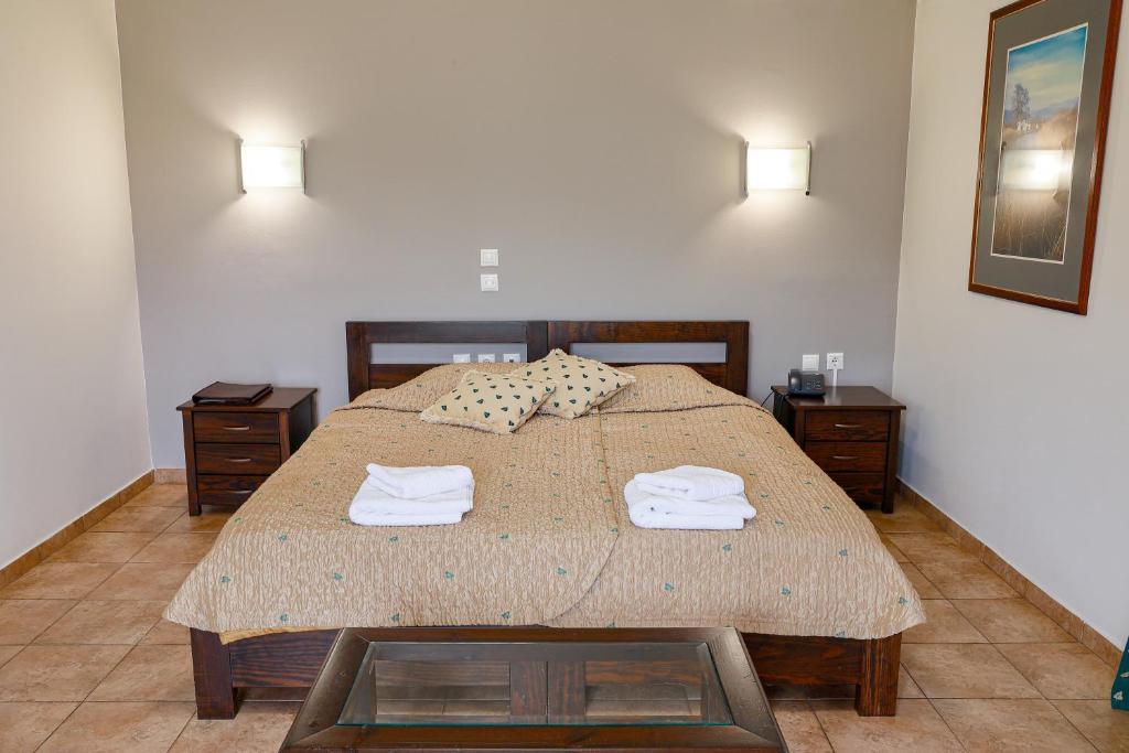 Posteľ alebo postele v izbe v ubytovaní Le Chalet