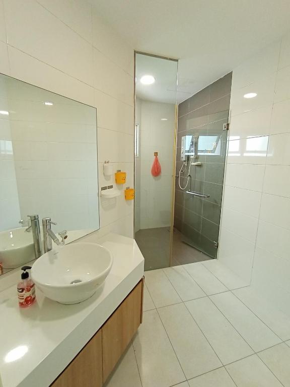Koupelna v ubytování Hostel Hub KL