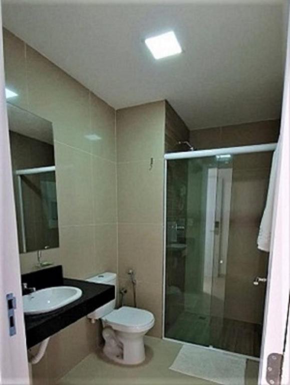 Koupelna v ubytování Hotel Bellavista