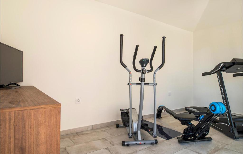 Posilňovňa alebo fitness centrum v ubytovaní Awesome Home In Koromacno With Sauna