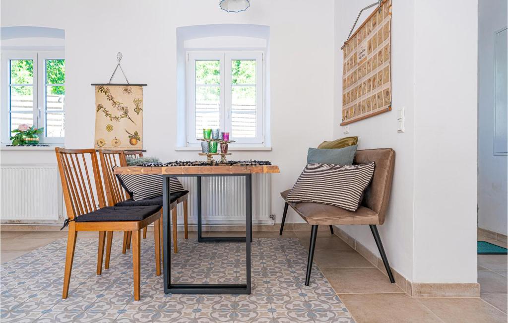 Posezení v ubytování Ferienwohnung Im Erdgeschoss