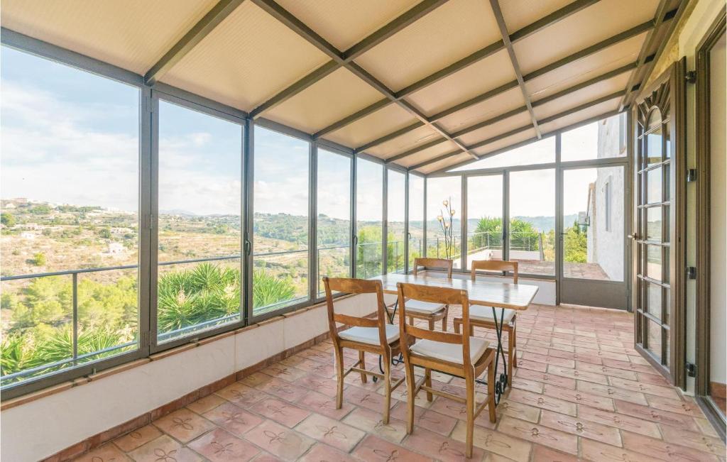 Balkón nebo terasa v ubytování Beautiful Home In Benissa With Kitchen