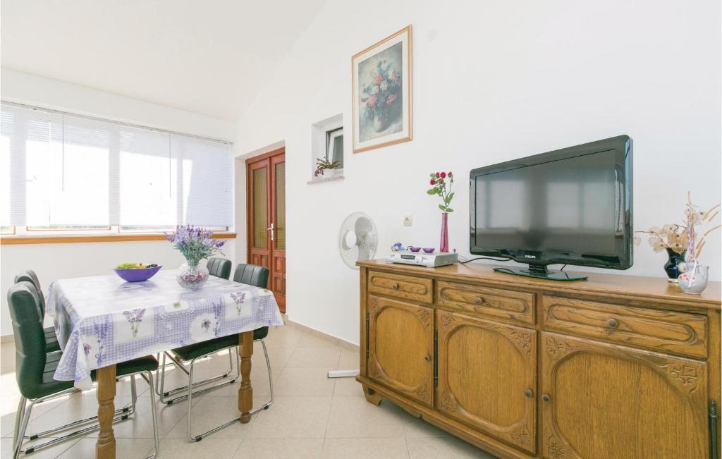 Telewizja i/lub zestaw kina domowego w obiekcie Apartment Labin Kapelica Iii