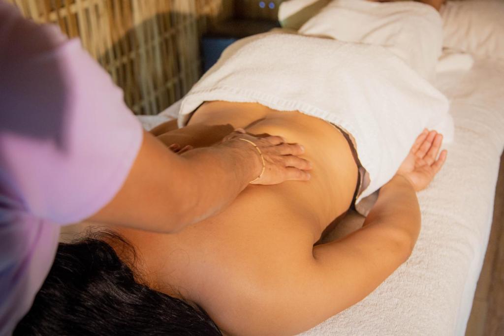 Lázně a/nebo wellness v ubytování Hotel Maya Tulipanes Palenque