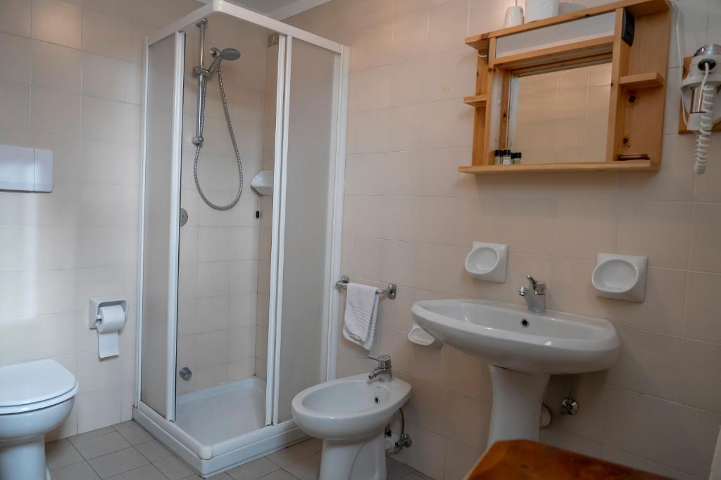 Koupelna v ubytování Camere vecchio borgo