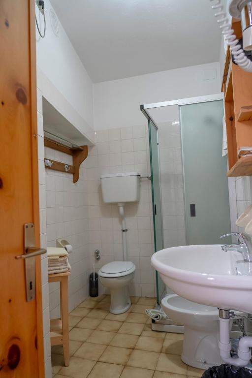 Koupelna v ubytování Camere vecchio borgo