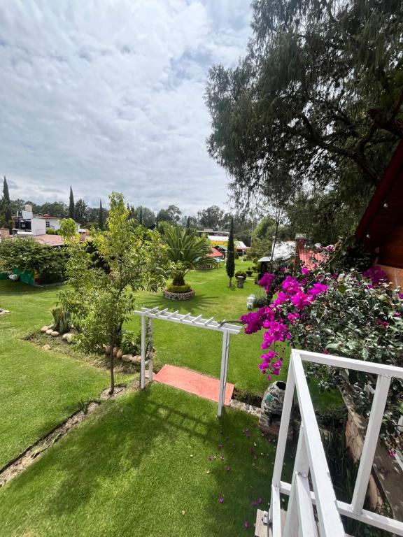 Zahrada ubytování Cabañas Cumbres de Aguacatitla