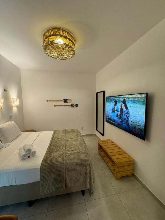 TV a/nebo společenská místnost v ubytování Pousada Amazing Jeri