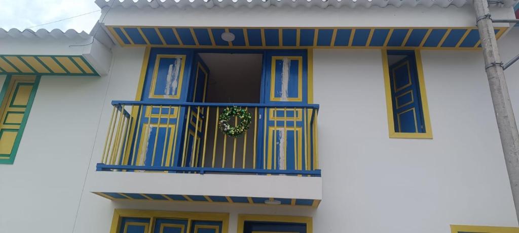 Balkón nebo terasa v ubytování Vivienda turistica sarangel azul
