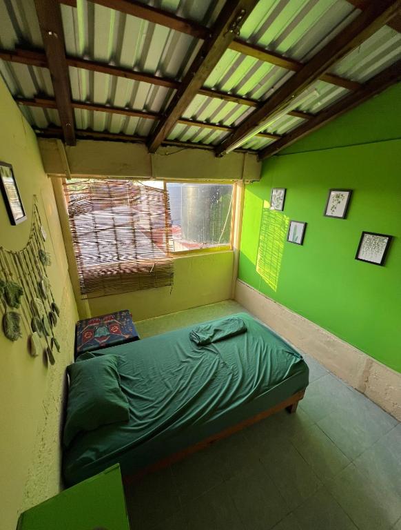 Giường trong phòng chung tại Pipeline Hostel