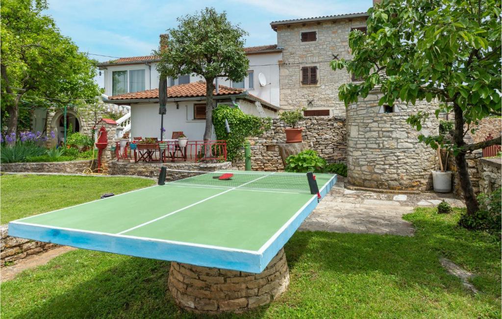 Stolní tenis v ubytování Lovely Home In Kanfanar With Kitchen nebo okolí