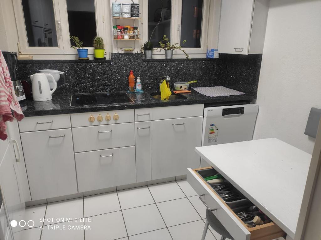 A kitchen or kitchenette at Single Room In Very Quiet & Cosy House With Garden
