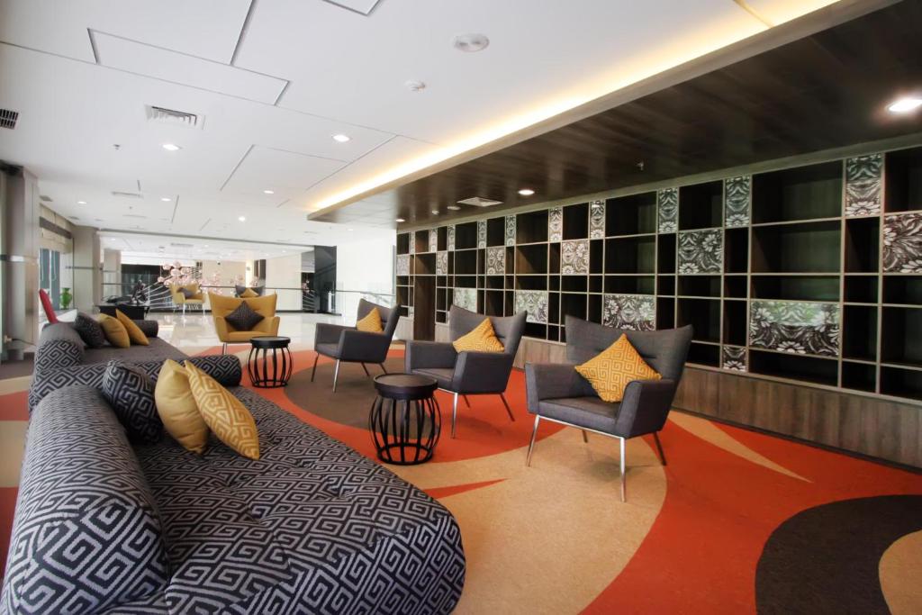 Posezení v ubytování Vasaka Hotel Jakarta Managed by Dafam