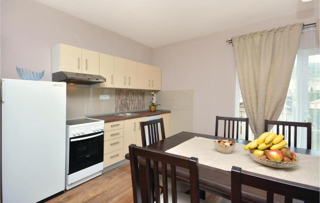 Kuchyň nebo kuchyňský kout v ubytování Apartment Srinjine I