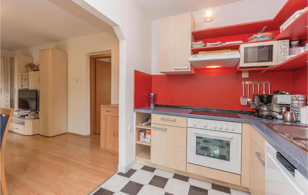 Kuchyň nebo kuchyňský kout v ubytování Apartment Donji Karin 11