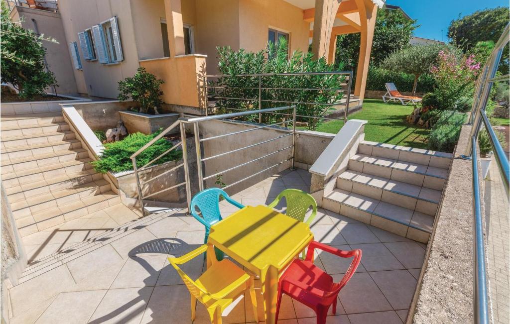 Balkon lub taras w obiekcie Apartment Labin Duga Luka