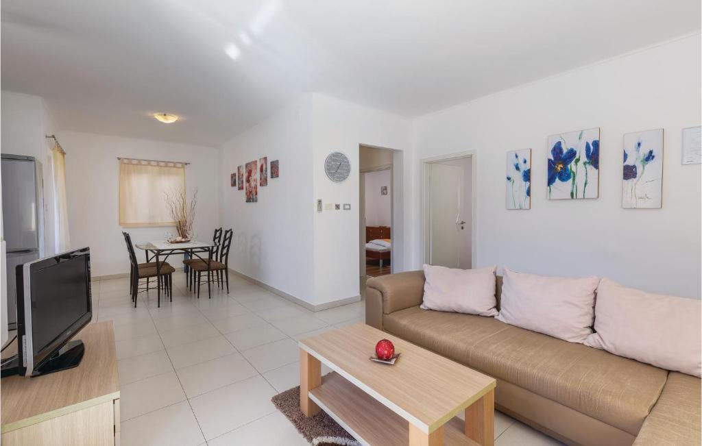 Telewizja i/lub zestaw kina domowego w obiekcie Apartment Labin Duga Luka