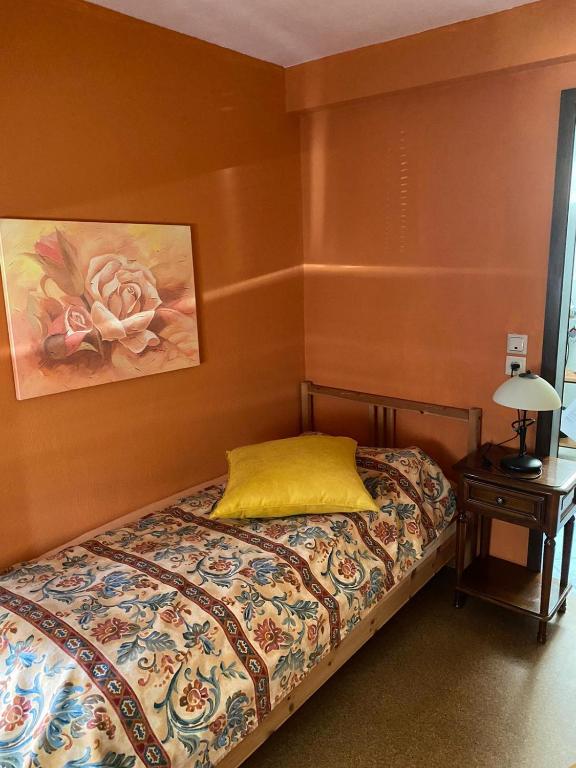 Postel nebo postele na pokoji v ubytování Ferienwohnung Piccolino