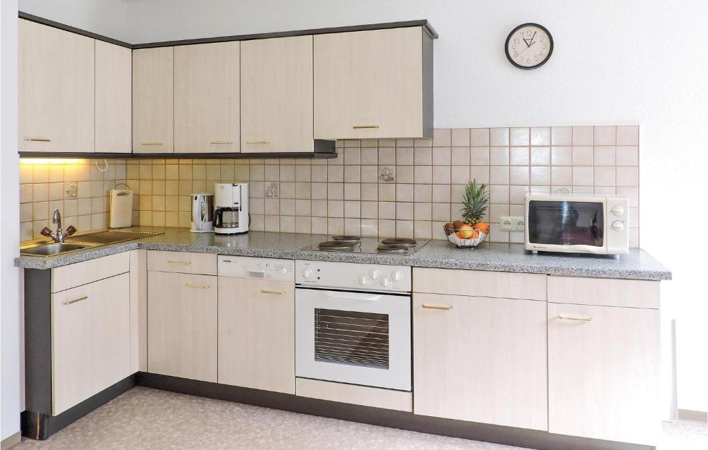 Kuchyňa alebo kuchynka v ubytovaní Gemuetliche Ferienwohnung