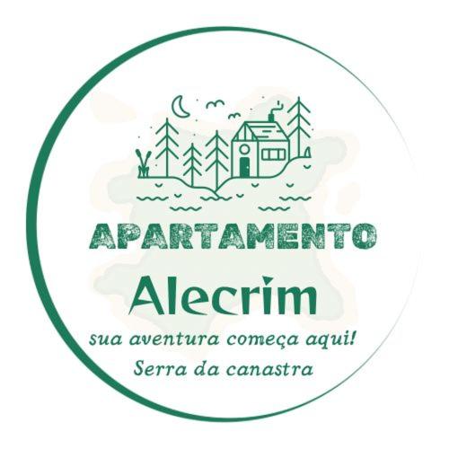 a logo for an alternative agency with a house at Apartamento Alecrim in São Roque de Minas