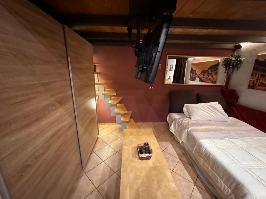 Postel nebo postele na pokoji v ubytování A&A Attic