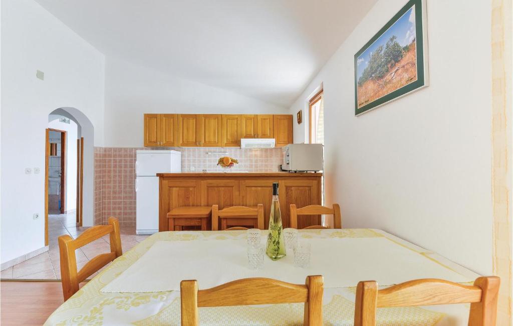 Kuchnia lub aneks kuchenny w obiekcie Lovely Apartment In Kustici With Wifi