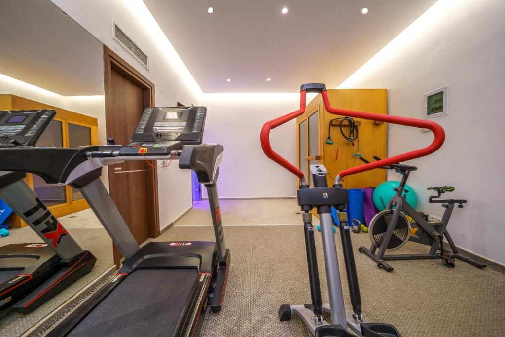 Fitness centrum a/nebo fitness zařízení v ubytování Elysian Suites