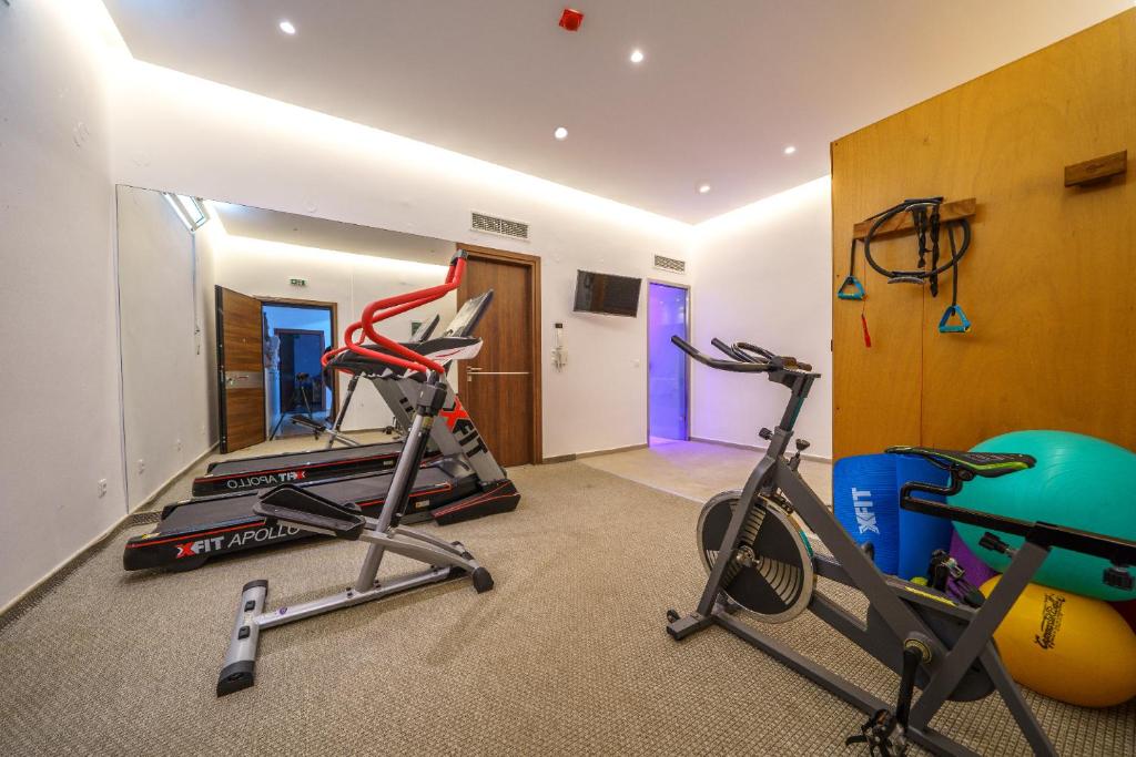 Fitness centrum a/nebo fitness zařízení v ubytování Elysian Suites