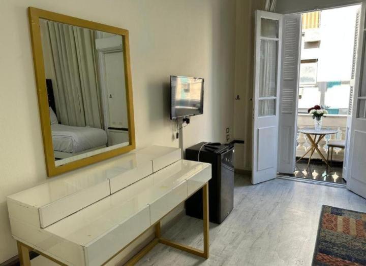 TV a/nebo společenská místnost v ubytování New Palace