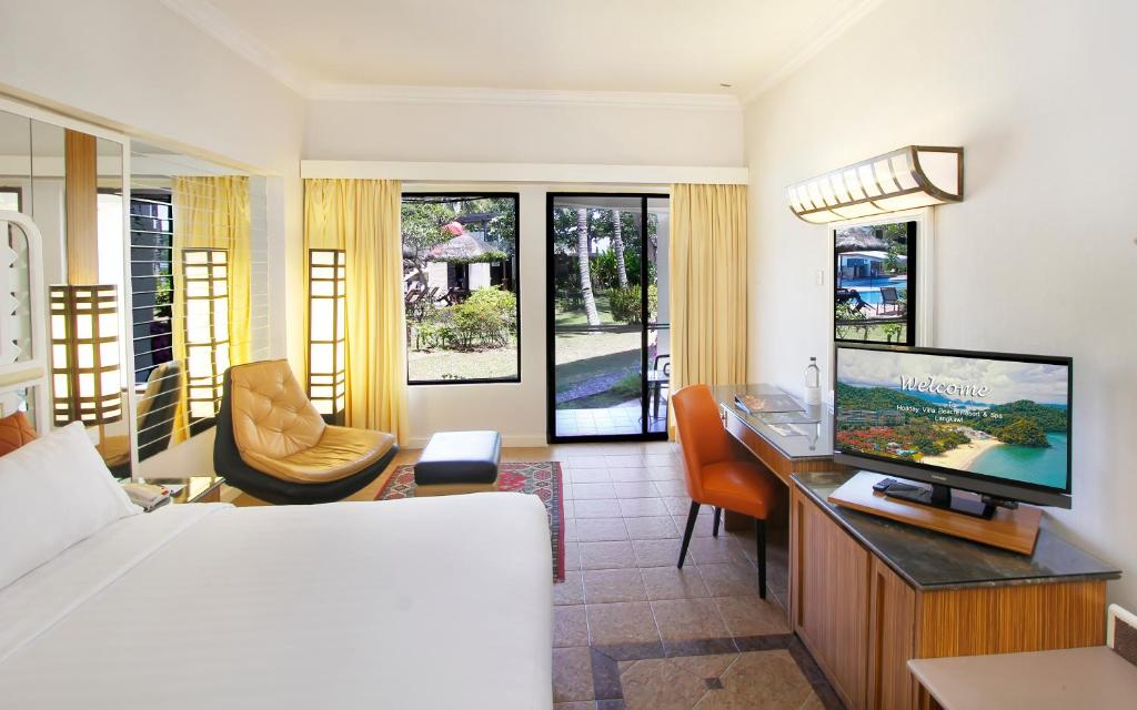 TV a/nebo společenská místnost v ubytování Holiday Villa Resort & Beachclub Langkawi