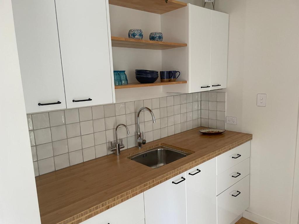 Kuchyň nebo kuchyňský kout v ubytování R&R Studio