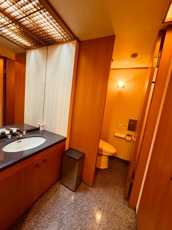 Koupelna v ubytování Sengokuhara Onsen Hotel