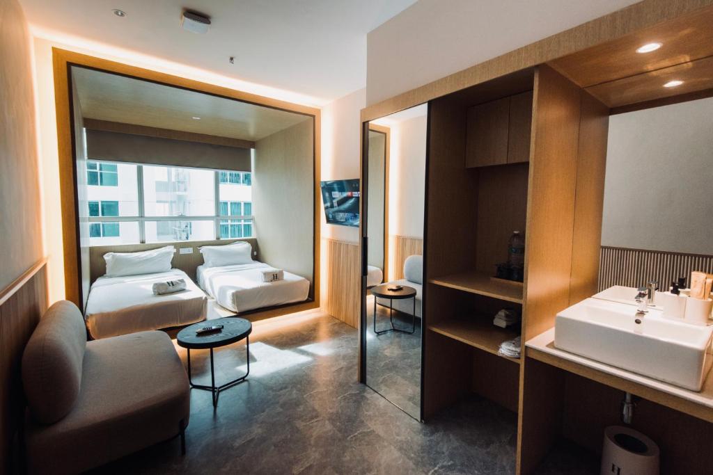 Posezení v ubytování Harper Boutique Hotel at Sutera Avenue