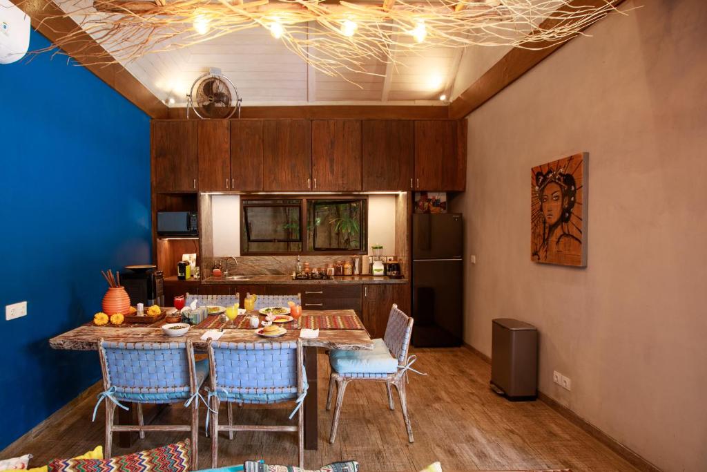 Kuchyň nebo kuchyňský kout v ubytování Delight ART Villas