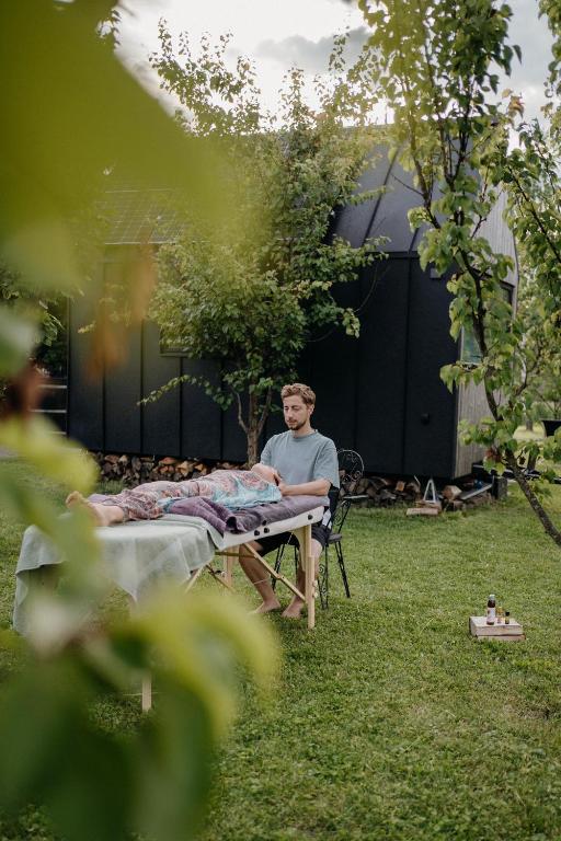Zahrada ubytování AIVA Glamping