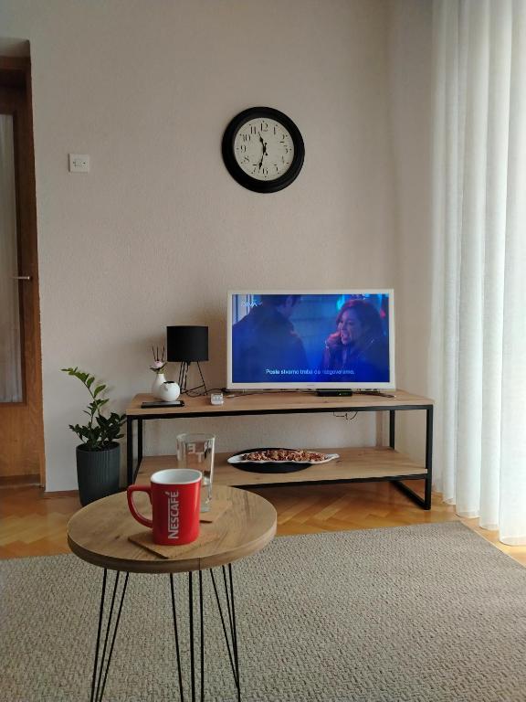 TV a/nebo společenská místnost v ubytování Balkan HOME