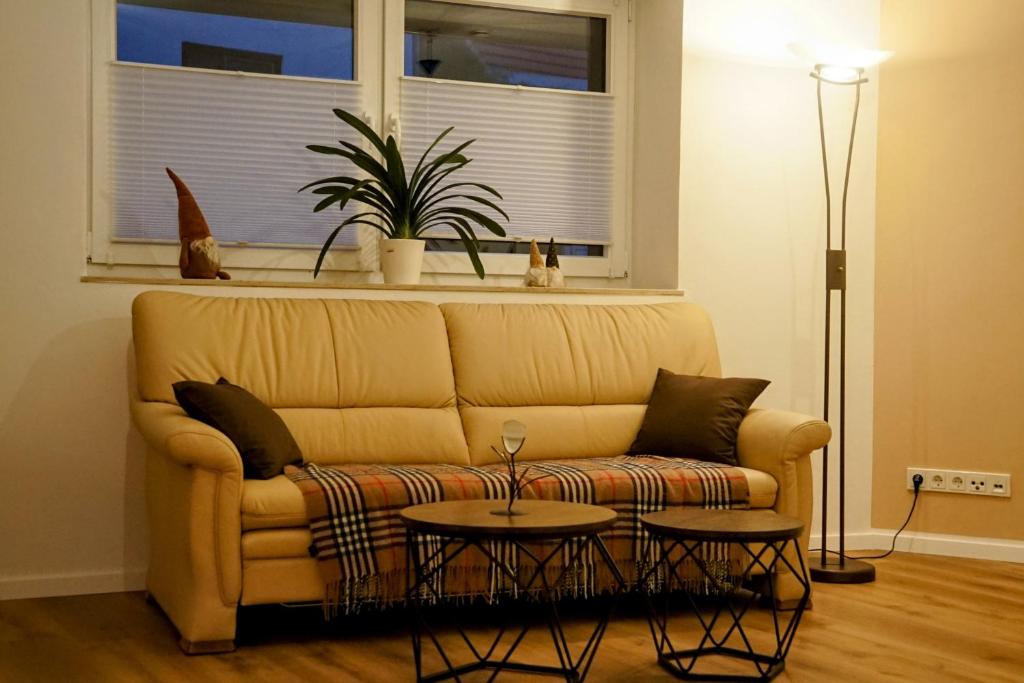 Posezení v ubytování Ferienwohnung Zenti Ortsteil Zella