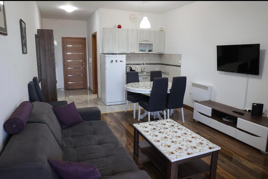 Kuchyň nebo kuchyňský kout v ubytování Apartman Petar
