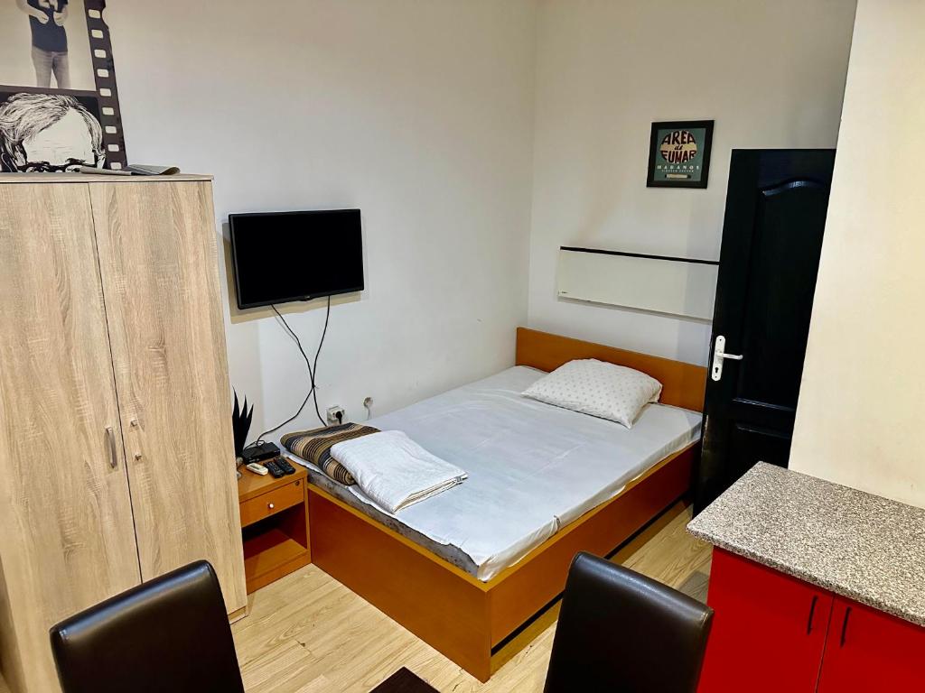 TV a/nebo společenská místnost v ubytování Apartments Agape